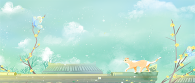 你好二月手机公众号首图背景