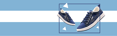 男鞋板鞋低帮鞋蓝色简约海报背景