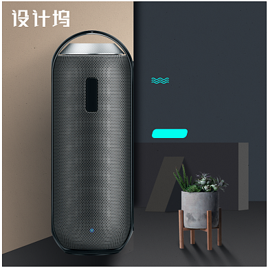 黑色数码3c小家电音箱音响主图背景