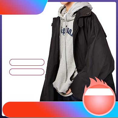 蓝色橙色渐变男装秋冬上新黑色星期五直通车背景