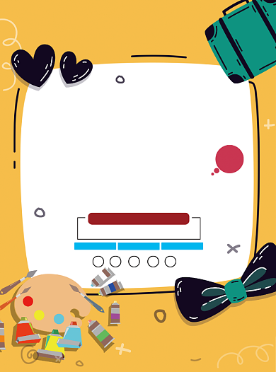 少儿兴趣班绘画班招生宣传单背景