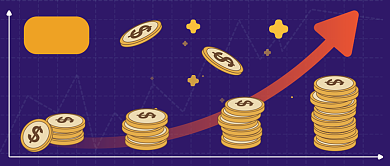 扁平股票涨幅预测公众号首图背景