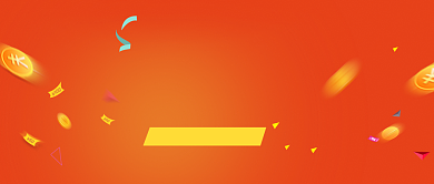 创意黄色金币贷款微信公众号素材图片背景