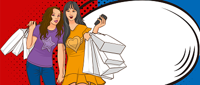 撞色时尚好物推荐公众号首图背景