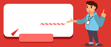 招聘红色卡通简约宣传公众号首图背景