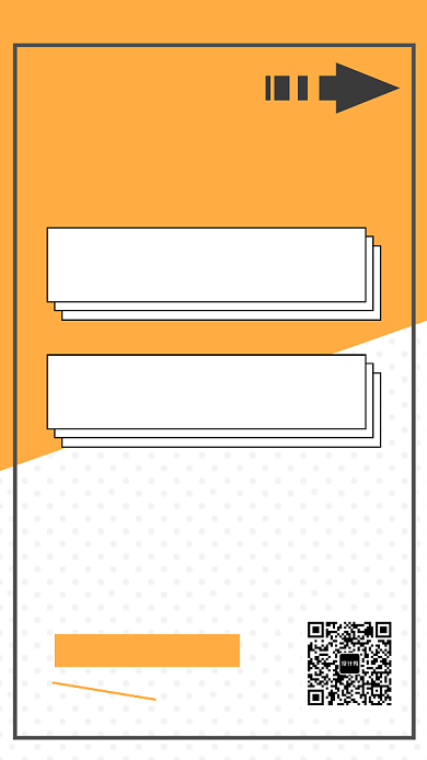 几何简约快速阅读手机海报模板背景