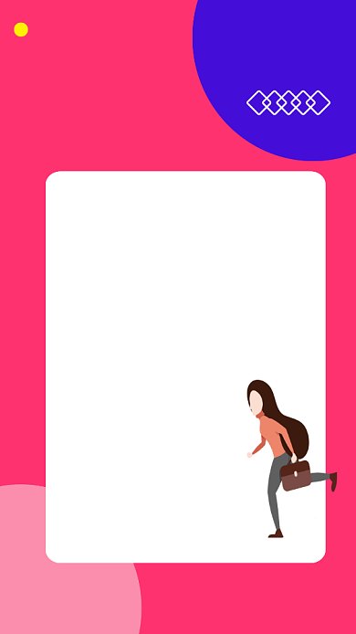 简约粉色扁平宣传面试邀请函背景