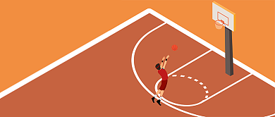 平面卡通篮球运动广告微信公众号素材图片背景
