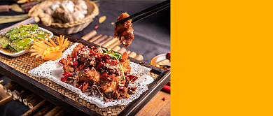 创意吃货美食活动公众号首图背景