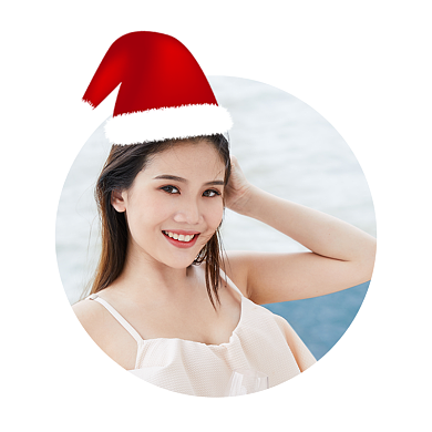 圣诞节微信朋友圈卡通头像淘宝直通车图片背景