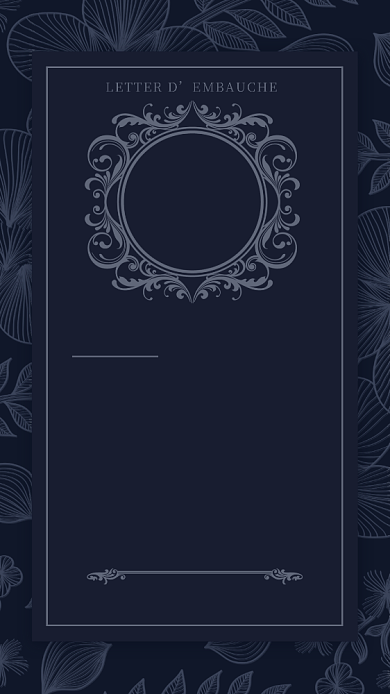 趣味蓝色花纹聘书搞怪海报背景