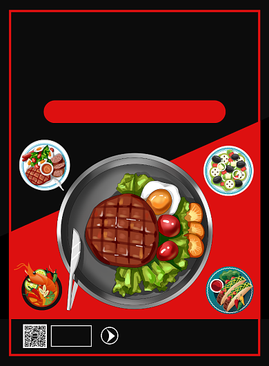 美味西餐牛排宣传广告印刷海报背景