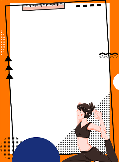 扁平几何波普风减肥瘦身宣传海报背景