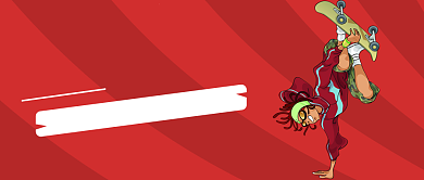 世界滑板日创意卡通插画微信公众号素材图片背景