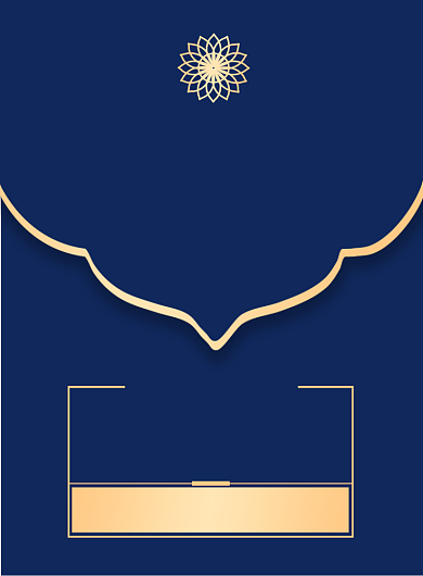 蓝色企业简约大气邀请函海报背景