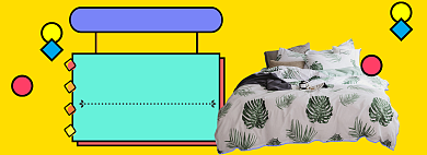 新品床单海报banner背景