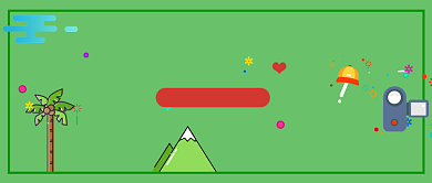 浅绿色简约青春爱旅游宣传海报微信公众号素材图片背景