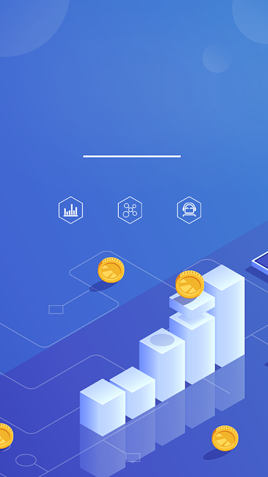 紫色扁平理财有道金融投资贷款手机海报背景