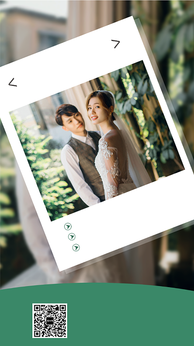 时尚婚纱摄影手机海报背景