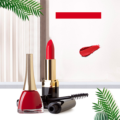 口红细腻简约亚光淘宝直通车图片背景