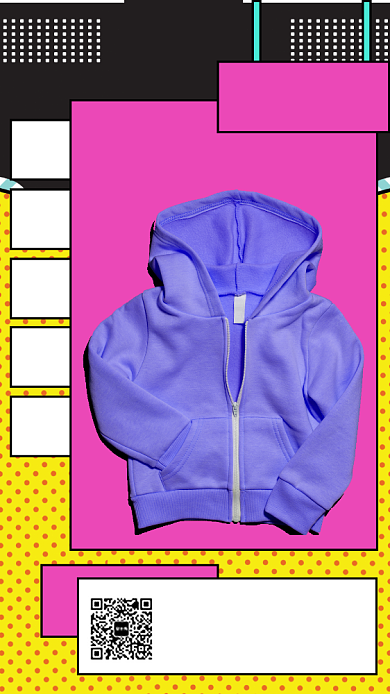 炫丽服装促销手机海报背景