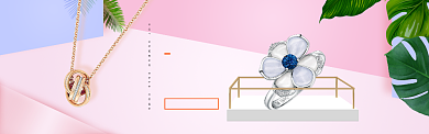 简约粉色首饰优惠淘宝banner背景