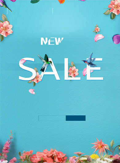 夏日促销SALE海报背景