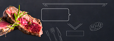 天猫外卖进口牛排免费尝鲜活动淘宝banner背景