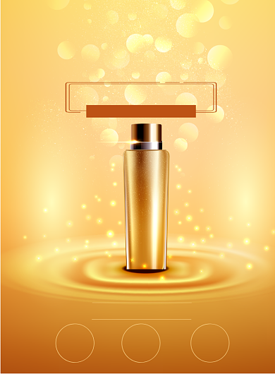 冬季修护精华液印刷海报背景