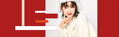 淘宝造物节女装毛衣banner背景