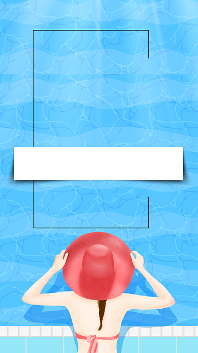 蓝色简约去旅行手机海报背景