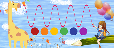 兴趣班开课啦卡通手绘手机首图背景