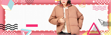 孟菲斯女装新品banner背景