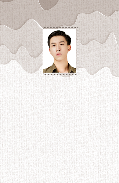 灰色渐变波浪底纹工作证背景