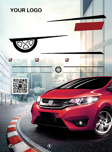 简约时尚汽车分期广告宣传海报背景