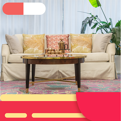 双十一双十二家具沙发折扣大促直通车主图背景