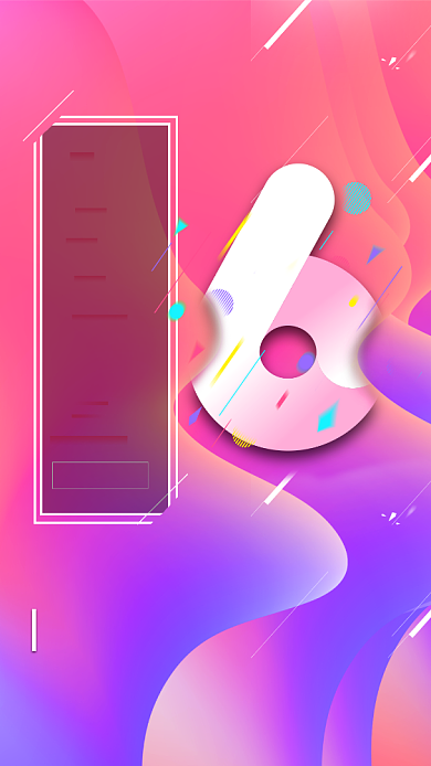 简约创意周年盛典倒计时手机海报背景