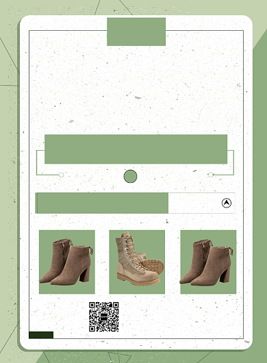 清新时尚潮流冬季鞋子促销印刷海报背景