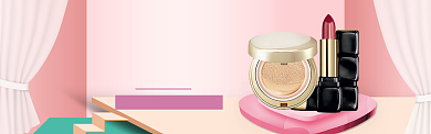 美妆护肤海报模版banner背景
