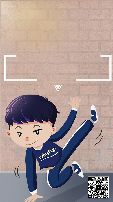 少儿街舞火热招生手机海报背景