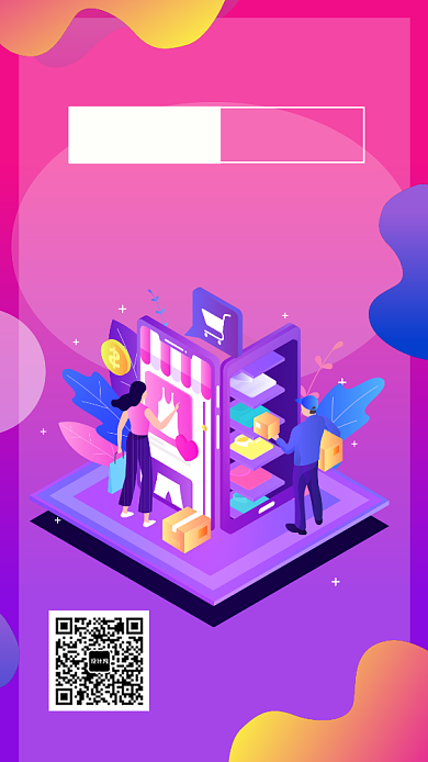 紫色新品折扣促销宣传手机海报背景