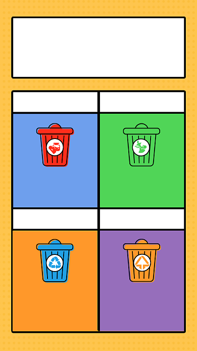 创意垃圾分类科普手机海报背景