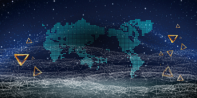 科技时代进口博览会海报背景