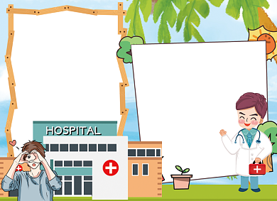 夏季预防疾病健康公益小报背景