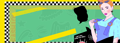 女装上新淘宝电商banner图背景