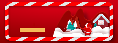 圣诞节雪地手绘红色打折海报背景