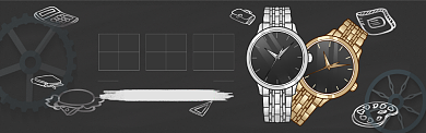 时尚男表宣传海报背景