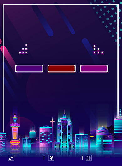 蓝色科技智能城市印刷海报背景