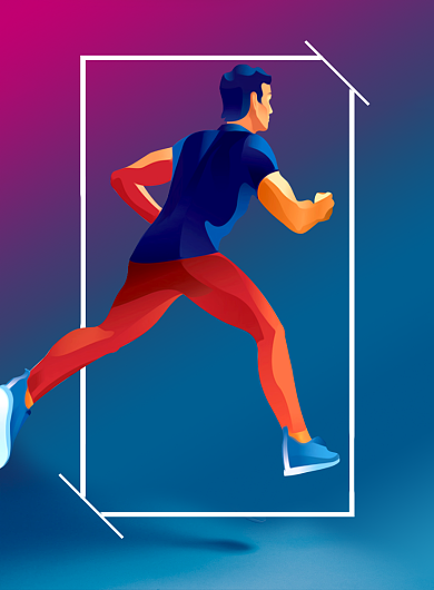 运动健身宣传海报背景