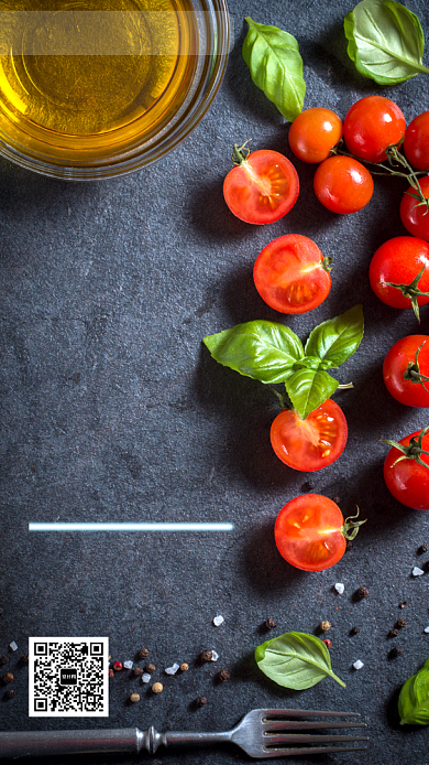 美味西红柿专卖手机海报背景